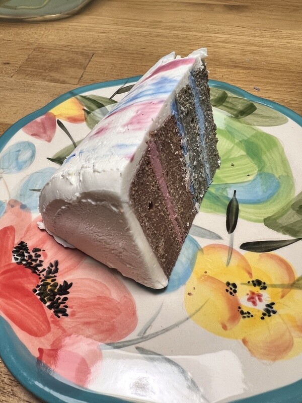 Layered Gender Reveal Cake