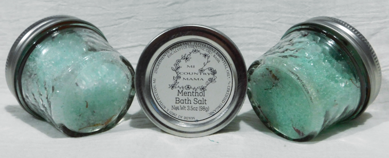Menthol Bath Salt 3.5oz