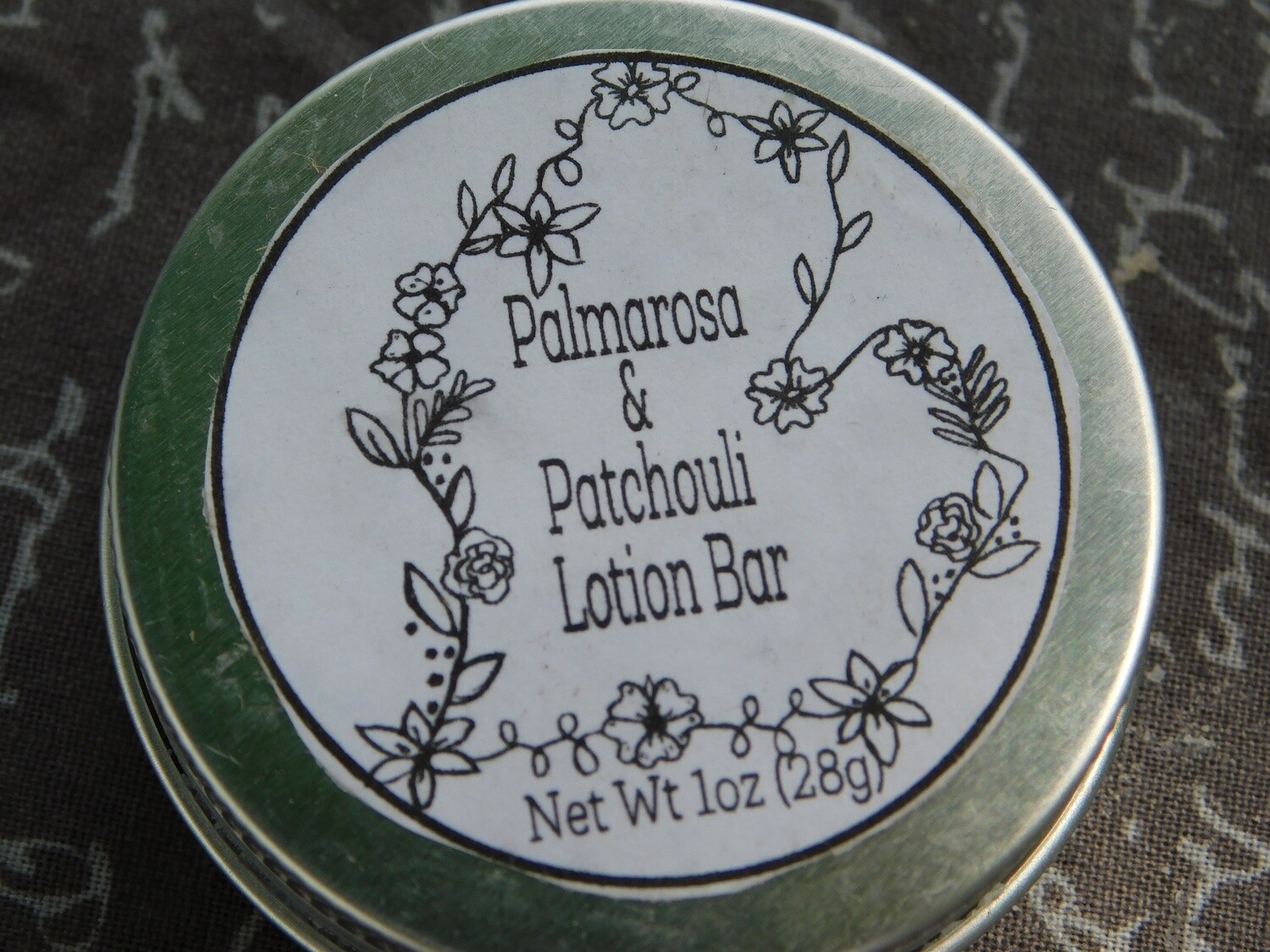 Palmarosa Patchouli 1oz Lotion Bar