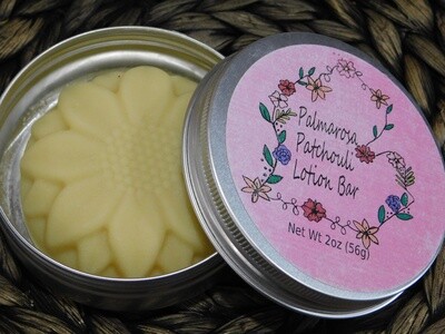 Palmarosa Patchouli 2oz Lotion Bar