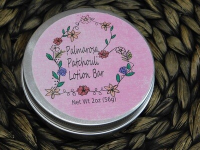 Palmarosa Patchouli 2oz Lotion Bar