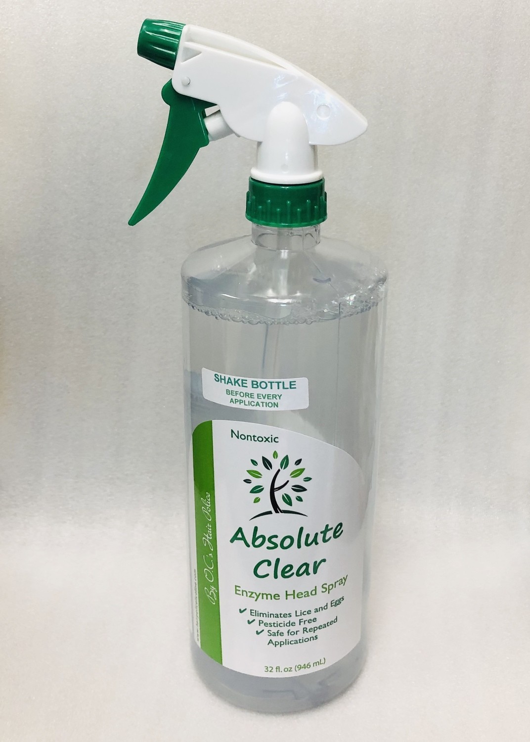** Absolute Clear Non-Toxic Enzyme Treatment for Lice 32oz Spray (OVER 125 SOLD)