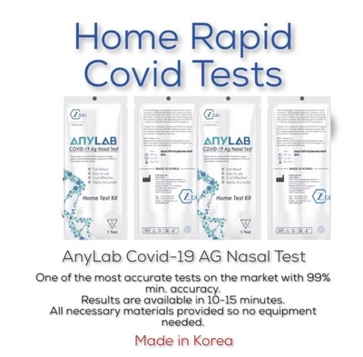 AnyLab Covid-19 Ag Nasal Rapid Test Kit
