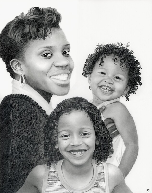 Custom 16x20 inch graphite portrait (head and shoulders) $235 Custom 16x20 inch graphite portrait (head and shoulders) $235