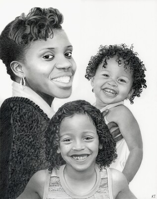 Custom 16x20 inch graphite portrait (head and shoulders) $370 Custom 16x20 inch graphite portrait (head and shoulders) $370