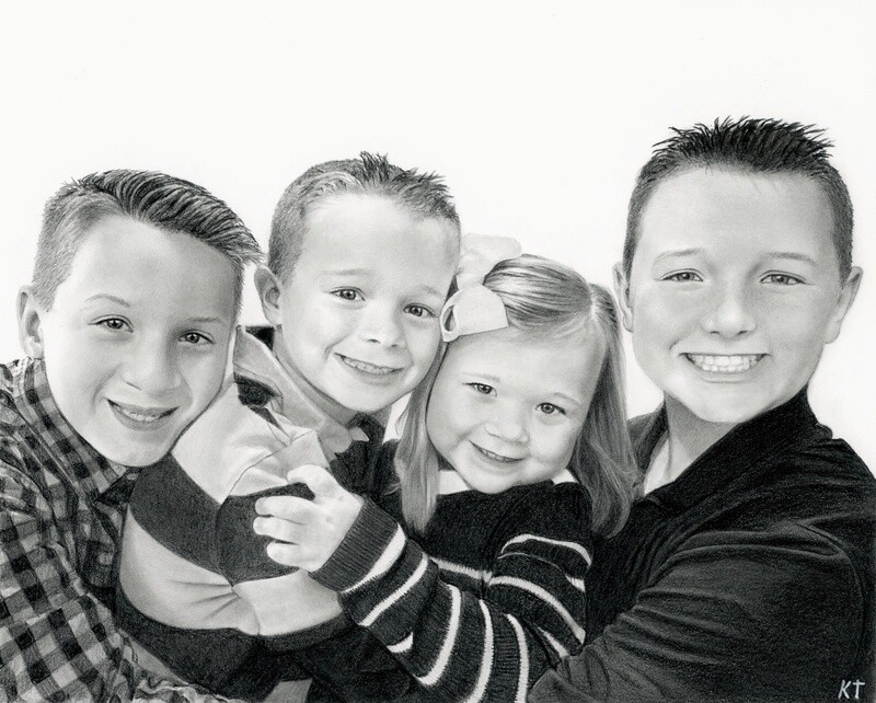 Custom 8x10 inch graphite portrait (head and shoulders) $155 Custom 8x10 inch graphite portrait (head and shoulders) $155