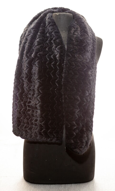 Black faux fur