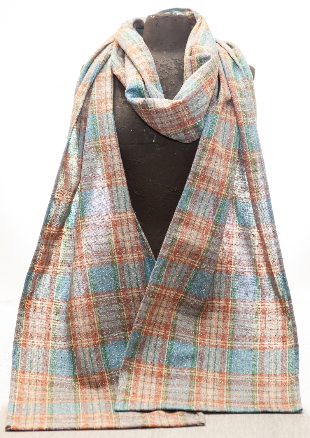 Extra long Glenn plaid scarf