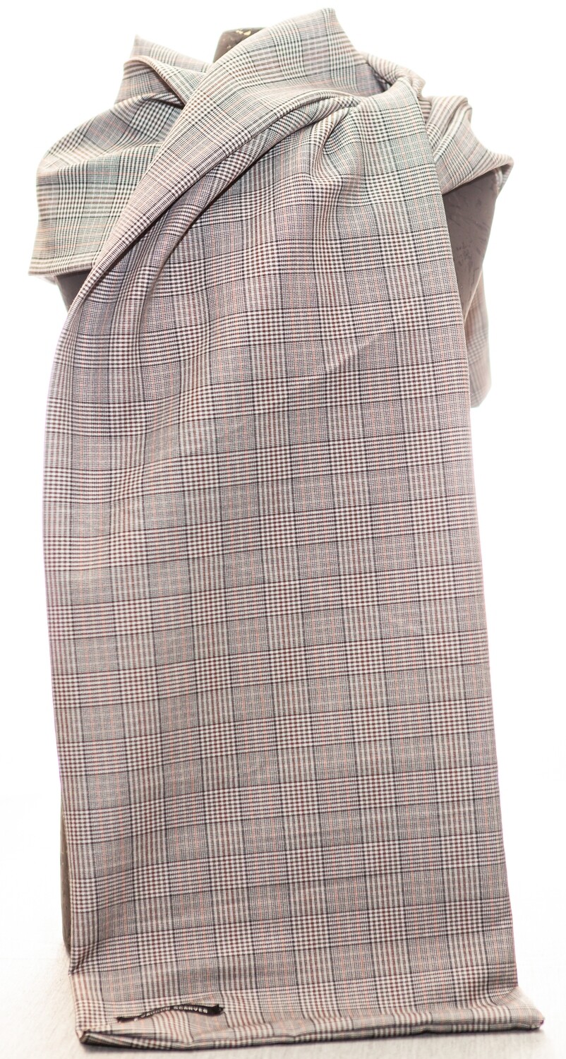 Grey Plaid extra long scarf