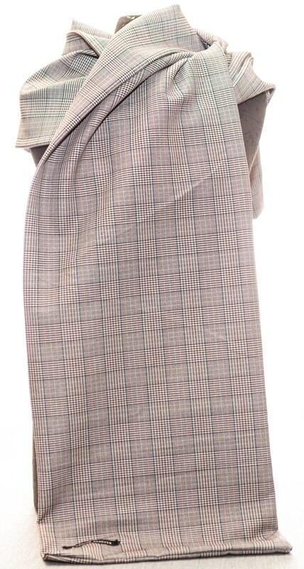 Grey Plaid extra long scarf
