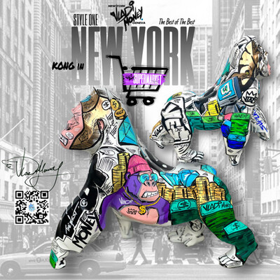 KONG In NEW YORK - Supermarket Figure 60 x 50cm VLADi Money