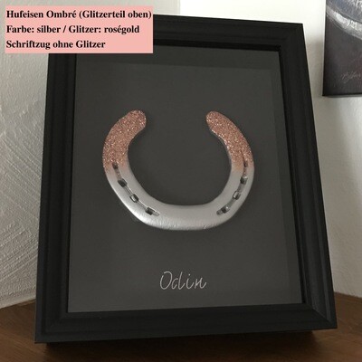Hufeisenveredelung mit Bilderrahmen (20x25cm)