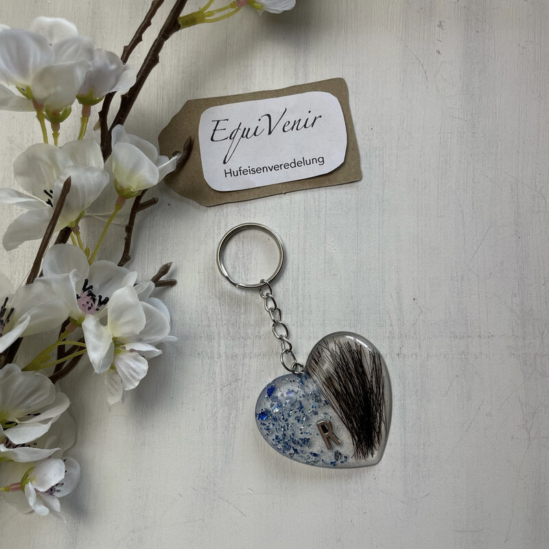 Tierfell Schlüsselanhänger Herz