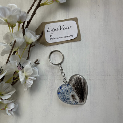 Tierfell Schlüsselanhänger Herz