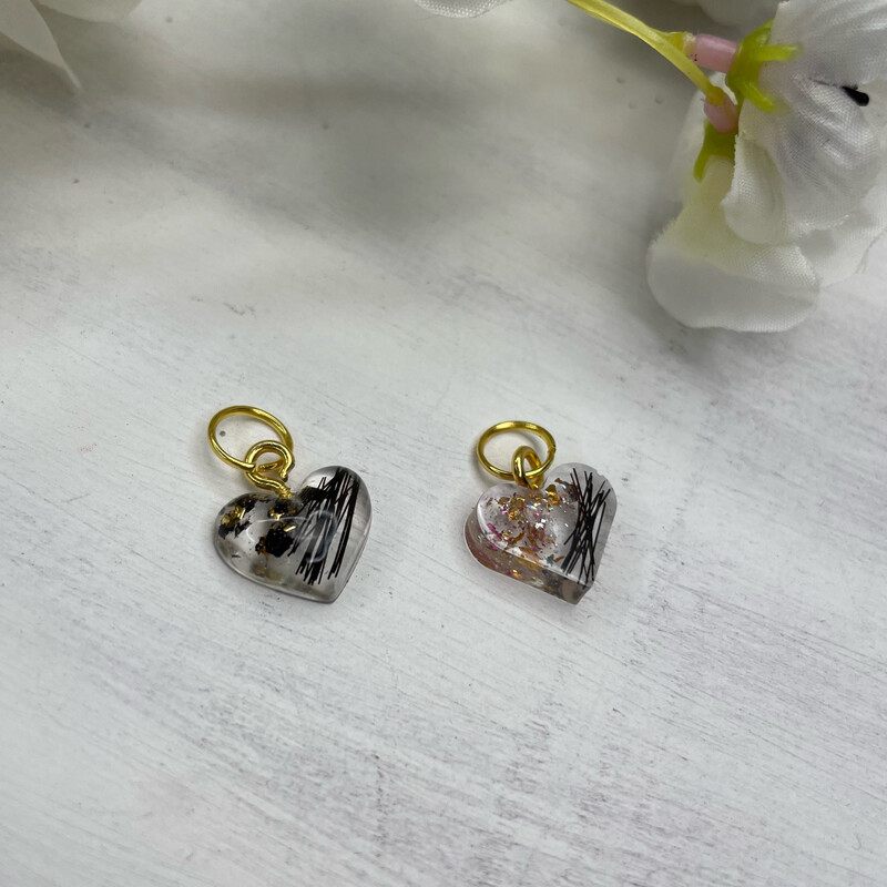 Tierfell Anhänger Herz mini