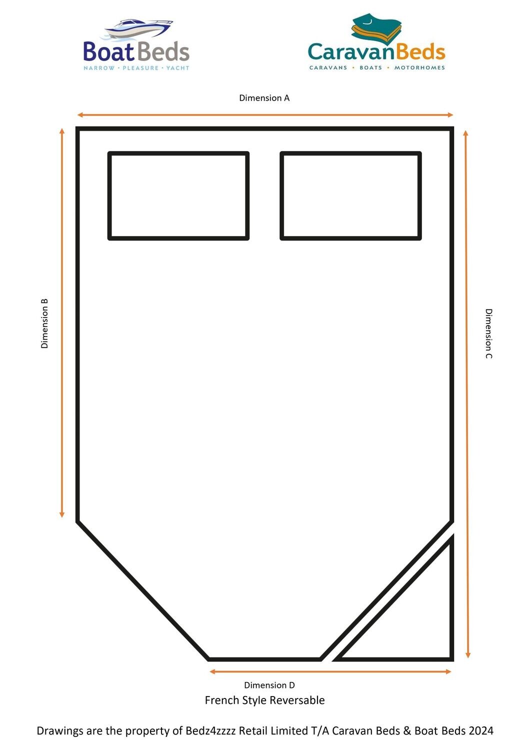 Caravan Beds, any size or shape, fillings both sides.