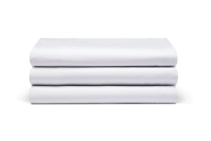 Percale White Sheets 200TC
