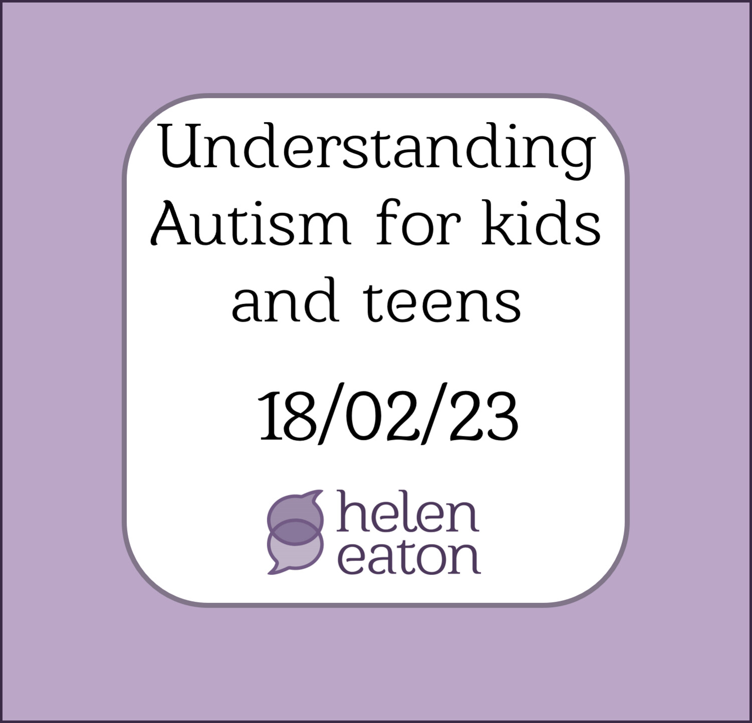 Understanding Autism for kids and teens