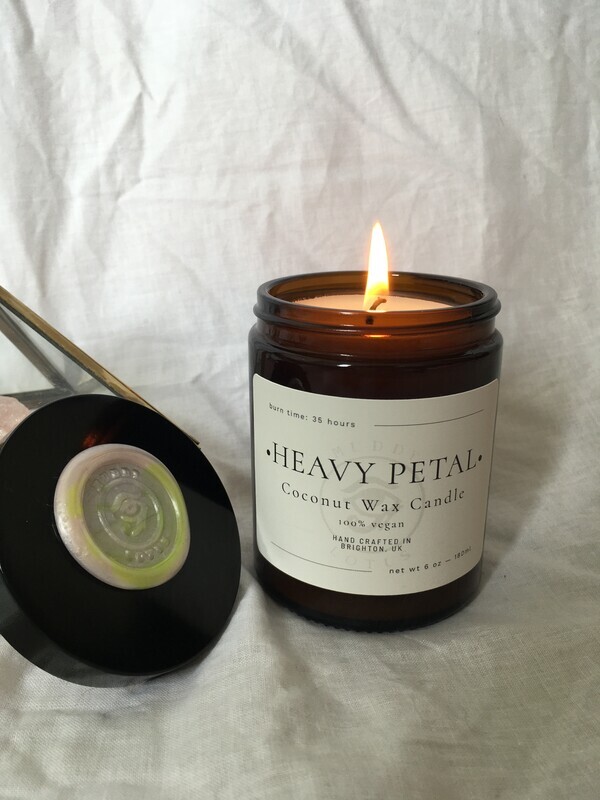 Heavy Petal Coconut Wax Vegan Candle Heavy Petal Coconut Wax Vegan Candle