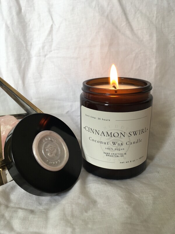 Cinnamon Swirl Coconut Wax Vegan Candle Cinnamon Swirl Coconut Wax Vegan Candle