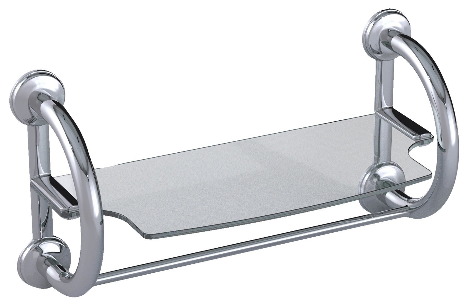 3-in-1 Grab Bar Towel Shelf Available in 3 Finishes