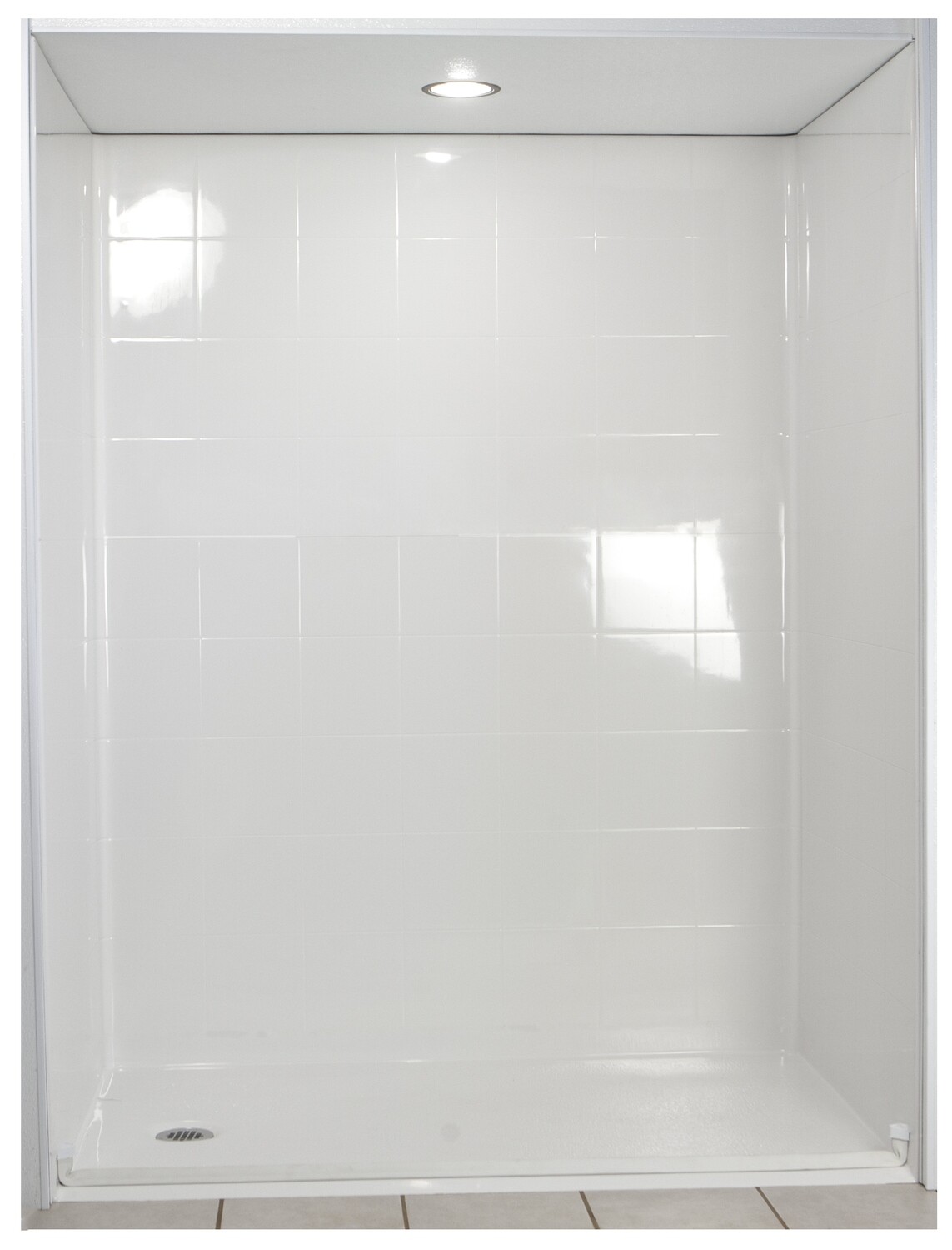 Standard Multi-Piece Barrier Free Roll In Shower AcrylX (Full Standard Kit)