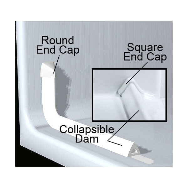 Standard Multi-Piece Barrier Free Roll In Shower AcrylX (Full Standard Kit)