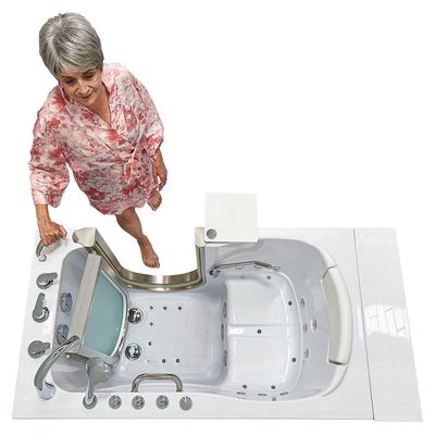 Elite Walk-In Tub – 30″x 52″ (76x132cm), Dual Drain Technology
