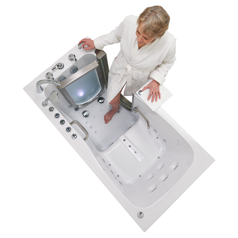 Ultimate Acrylic Walk-In Tub – 30″x60″ (76x152cm), Dual Drain Technology