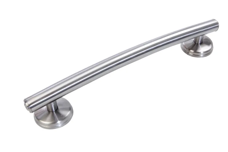 Decorative 20-inch Curved Transitional Grab Bars w/ Grips