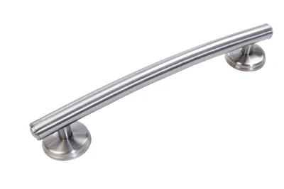 Decorative 20-inch Curved Transitional Grab Bars w/ Grips