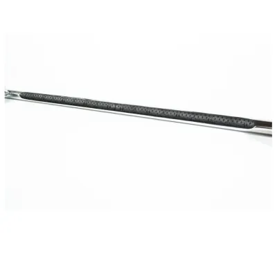 Decorative 36 inch Straight Grab Bar with Angled Ends, Multiple Rubber Grips
