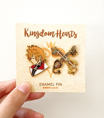 Kingdom Hearts - Roxas + Keyblade - Hard enamel pin
