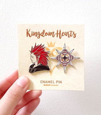 Kingdom Hearts - Axel + Keyblade - Hard enamel pin