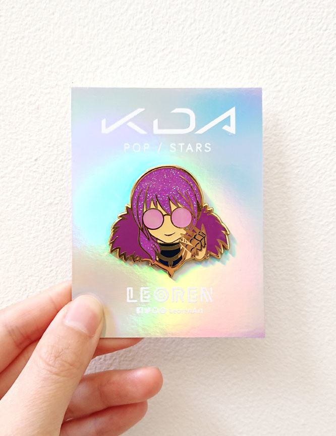 KDA POP/STARS - Evelynn - Glow in the Dark + Glitter - Hard Enamel Pin