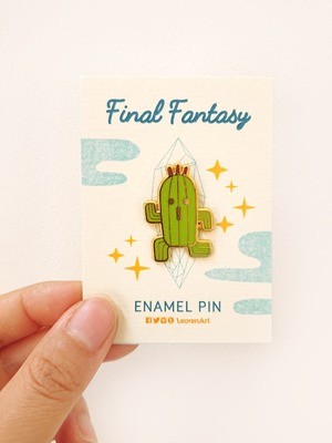 Final Fantasy Cactuar - Hard Enamel Pin