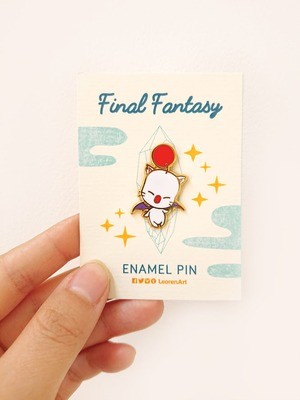 Final Fantasy Moogle - Hard Enamel Pin