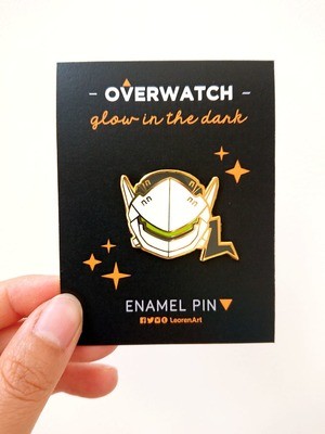 Overwatch Genji - Glow in the Dark - Hard Enamel Pin