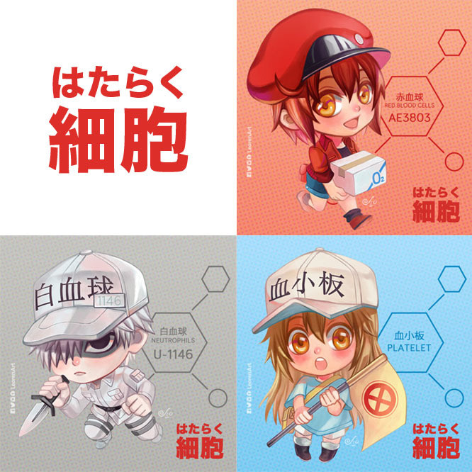 Cells at Work - Hataraku Saibou Keychain Charm