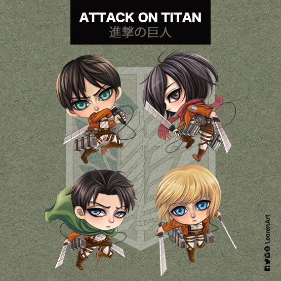 Attack on Titan / Shingeki no Kyojin Keychain Charm
