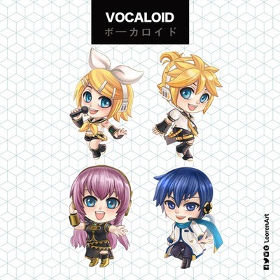 Vocaloid Keychain Charm