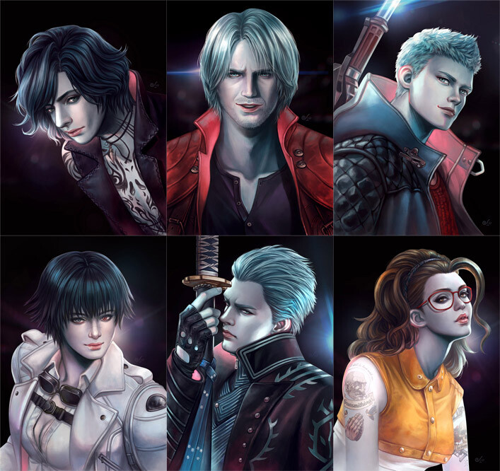 Devil May Cry Print - Nero, Dante, V, Vergil, Lady, Nico