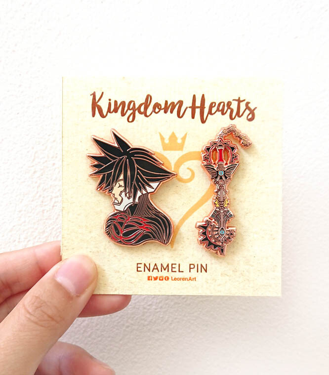 Kingdom Hearts - Vanitas + Keyblade - Hard enamel pin