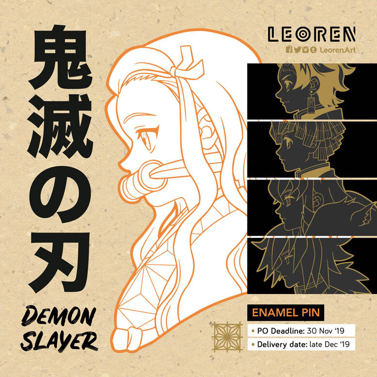 Kimetsu no Yaiba / Demon Slayer - part.2 - Hard Enamel Pin · LEOREN ·  Online Store Powered by Storenvy
