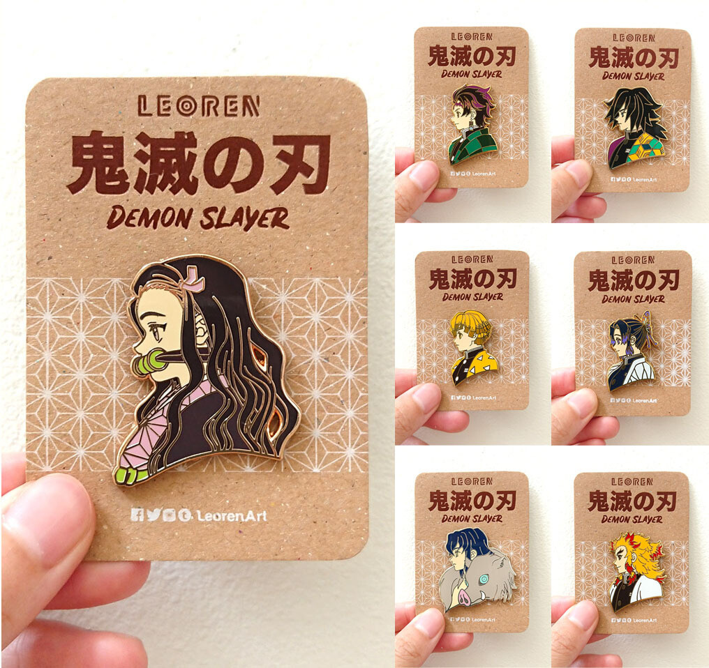 FiGPiN Demon Slayer: Kimetsu no Yaiba Tanjiro Kamado 3-in Collectible  Enamel Pin