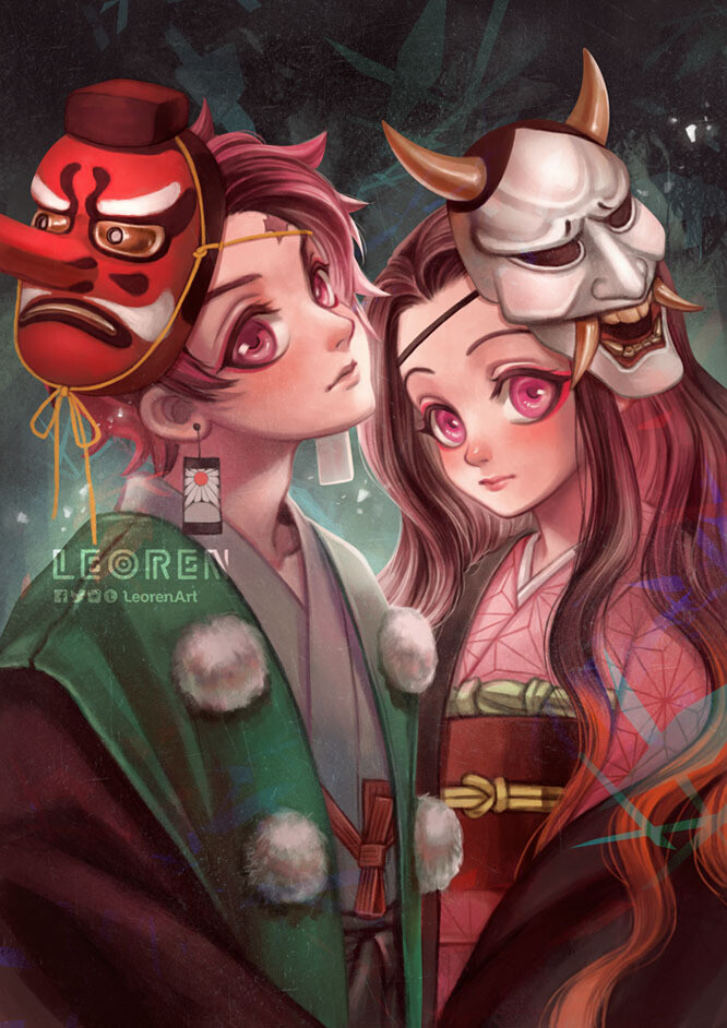 Kimetsu no Yaiba / Demon Slayer - Kamado Siblings - Art Print