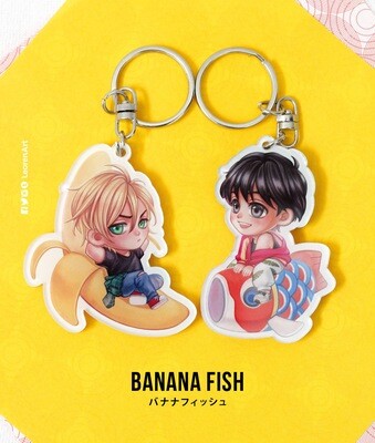 Banana Fish - Keychain Charm & Sticker