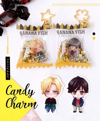 Banana Fish - Ash Lynx + Eiji Okumura - Candy Charm Keychain