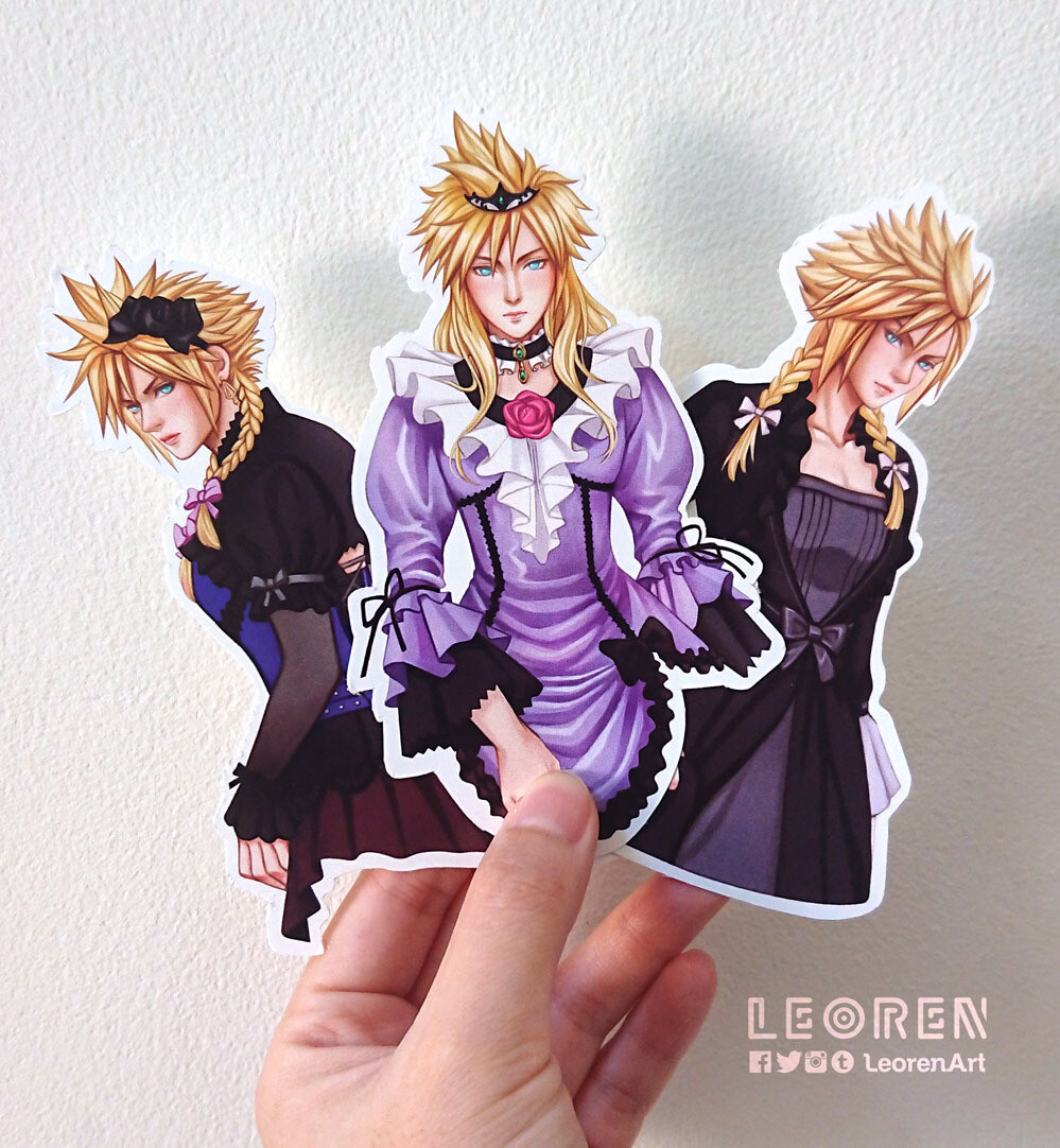 Final Fantasy VII Remake / FF7R - Honeybee Miss Cloud Strife - big sticker