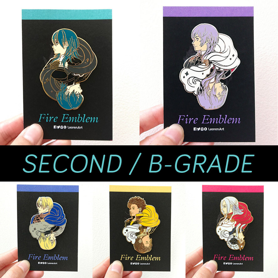 SECONDS / B-GRADE sale - Fire Emblem - Dimitri, Edelgard, Claude - hard enamel pin